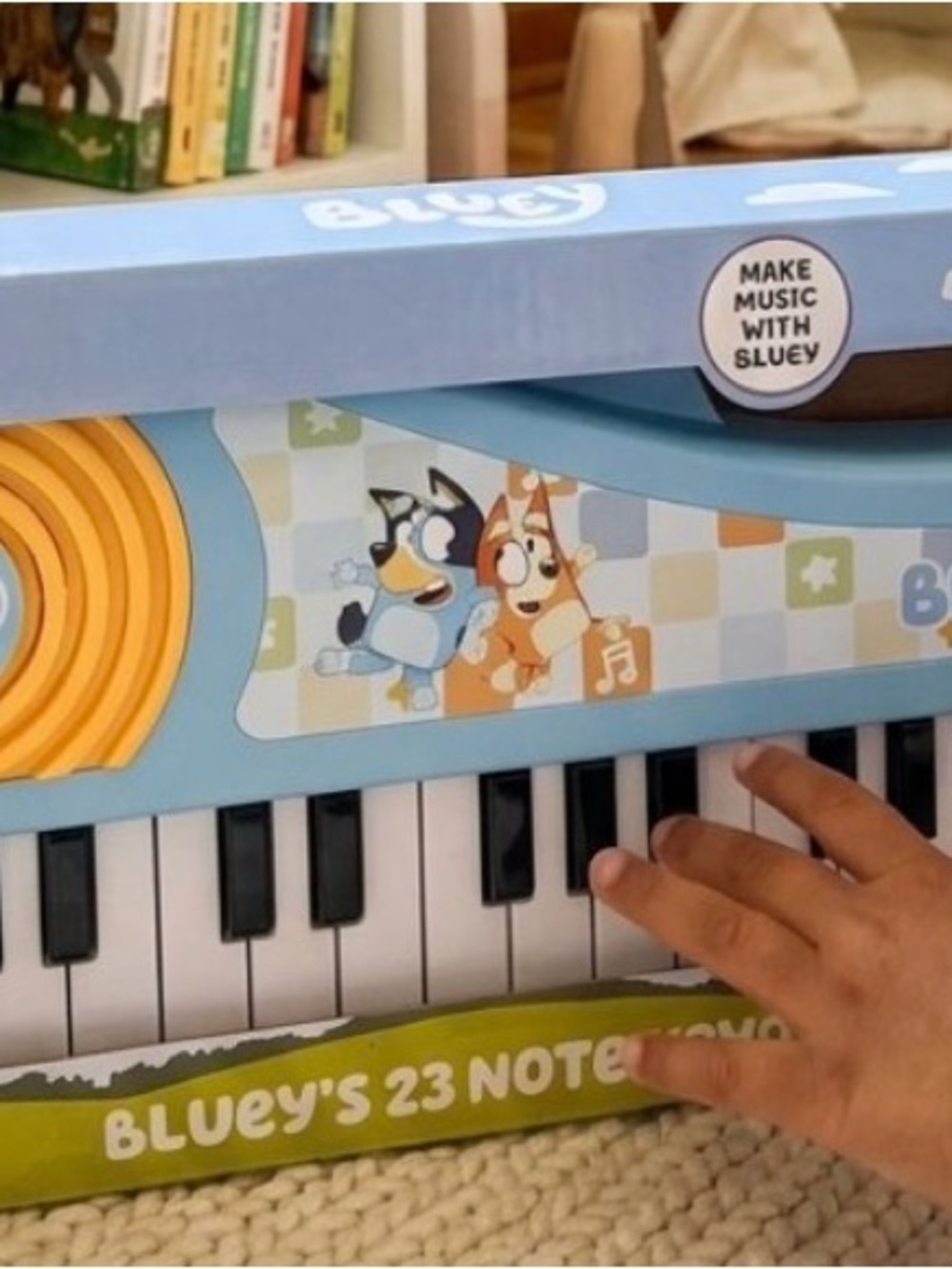 Bluey 23-Note Kids Keyboard Piano - Light Blue